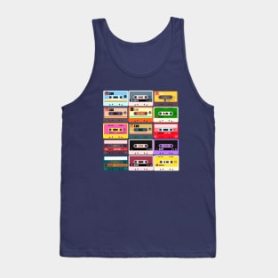 pattern cassette Tank Top